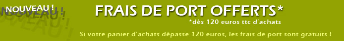 frais de port offerts