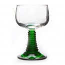 6 verres &agrave; vin d'Alsace pied torsad&eacute;
