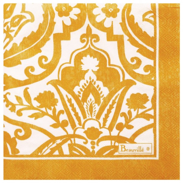 Serviettes en papier Jaune Napkin Gul, motifs assortis, 17 x 17 cm, 20 –  SomProduct France