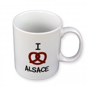 Mug J'aime l'Alsace - Bretzel