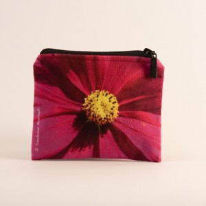 Porte-monnaie collection fleurs - Cosmo fuschia